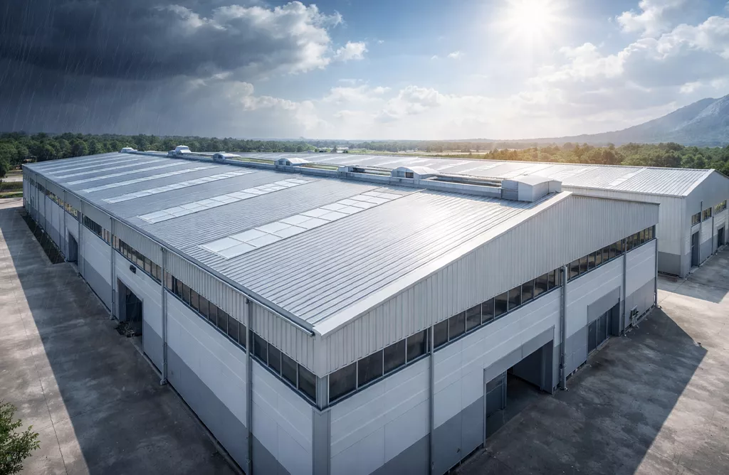 Strong Warehouse Roofing acts as a Protective Shield